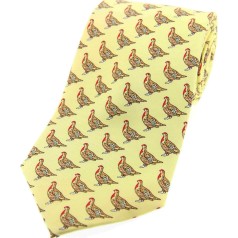 Soprano Accessories Pastel Yellow Grouse Print