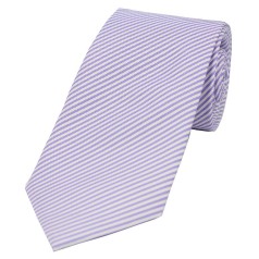 Soprano Accessories Pastel Purple & White Thin Stripes