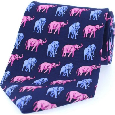 Soprano Accessories Pink and Blue Elephant Print