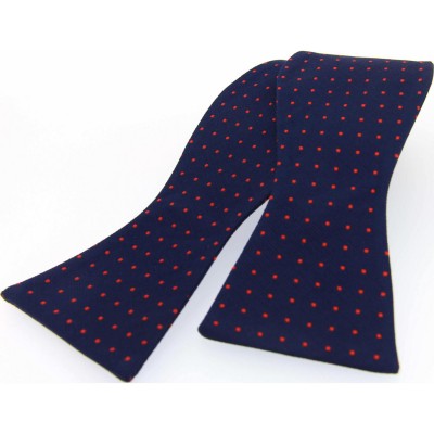Soprano Accessories Navy with Red Polka Dot Self-Tied