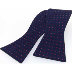 Soprano Accessories Navy with Red Polka Dot Self-Tied