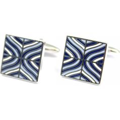 Soprano Accessories Posh Dandy Blue and White Mosaic