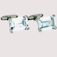 Soprano Accessories Posh & Dandy Clear Rectangle Crystal