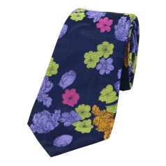 Soprano Accessories Posh & Dandy Navy with Colourful Flowers
