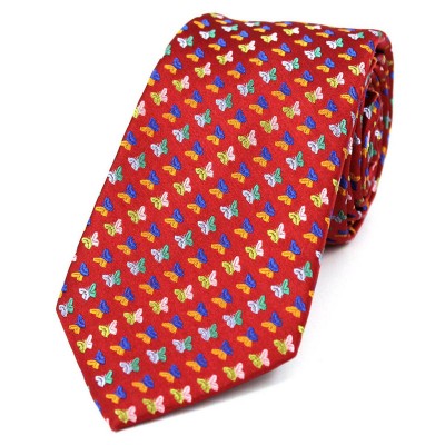Soprano Accessories Posh & Dandy Red with Butterflies