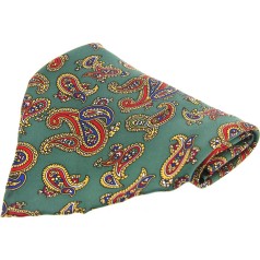 Soprano Accessories Forest Green Paisley Handkerchief
