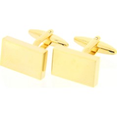Soprano Accessories Gold Coloured Rectangle Cufflinks