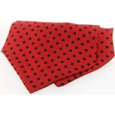 Soprano Accessories Red & Black Polka Cravat
