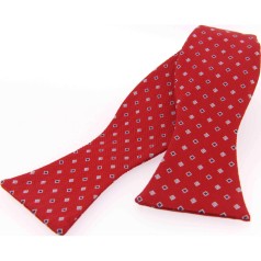 Soprano Accessories Red with Blue Squares Self-Tied