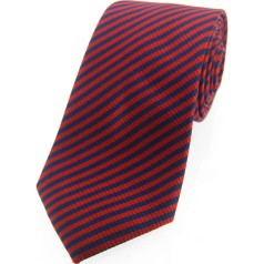Soprano Accessories Red and Navy Thin Striped