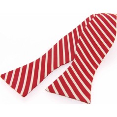 Soprano Accessories Red and White Striped Self-Tied