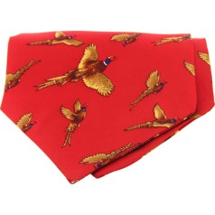 Soprano Accessories Red Large Flying Pheasants