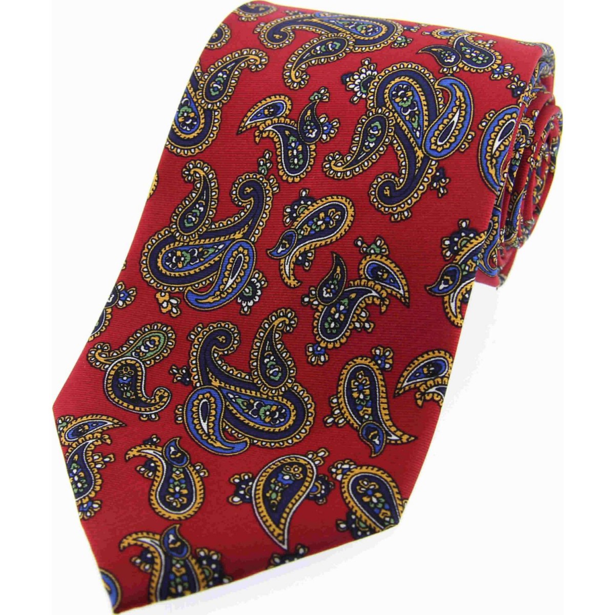 David Van Hagen Silk Paisley Tie in Red for Men Mens Accessories Ties 