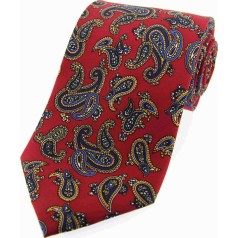 Soprano Accessories Red Paisley Tie