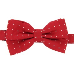 Soprano Accessories Red Pin Dot Pre-Tied