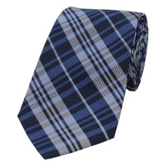 Soprano Accessories Blue Tartan Pattern