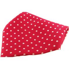 Soprano Accessories Red with White Polka Handkerchief