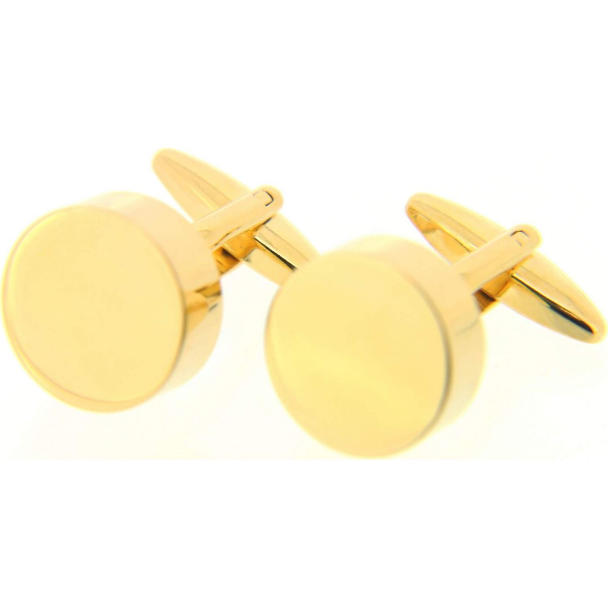 Soprano Accessories Gold Coloured Round Cufflinks