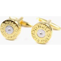 Soprano Accessories Shotgun Cartridge Cufflinks - Gold