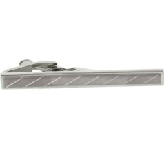 Soprano Accessories Silver Coloured Engraved Tie Bar