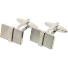 Soprano Accessories Metal Rectangle with Band Cufflinks