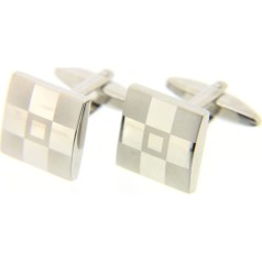 Soprano Accessories Metal Square Pattern Cufflinks