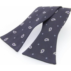 Soprano Accessories Small Grey Paisley Self-Tied