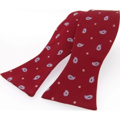 Soprano Accessories Small Red Paisley Self-Tied