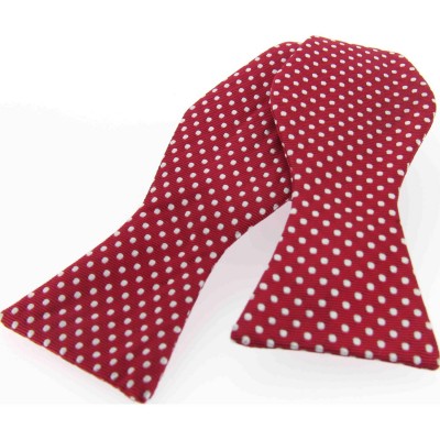Soprano Accessories Small Wine Polka Dot self-tied