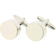 Soprano Accessories Round Metal Cufflinks