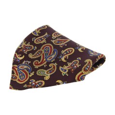 Soprano Accessories Wine Paisley Handkerchief