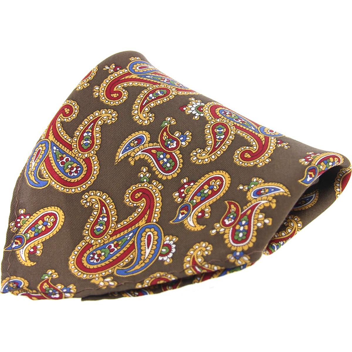 Soprano Accessories Brown Paisley Handkerchief - Pediwear Accessories