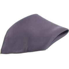 Soprano Accessories Slate Grey Satin Silk Handkerchief