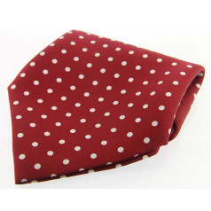 Soprano Accessories Wine with White Polka Handkerchief