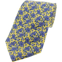 Soprano Accessories Small Yellow Paisley Tie
