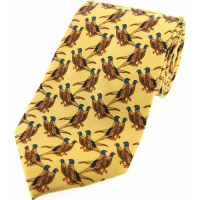 Soprano Accessories Yellow Pheasant Print