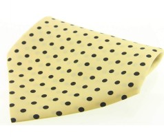 Soprano Accessories Yellow with Black Polka Handkerchief