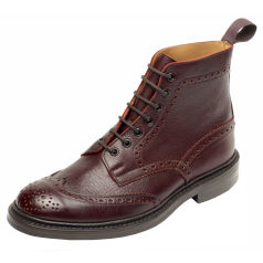 Trickers Stow Kudu Burgundy